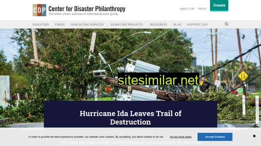 disasterphilanthropy.org alternative sites