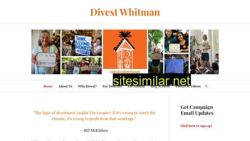divestwhitman.org alternative sites