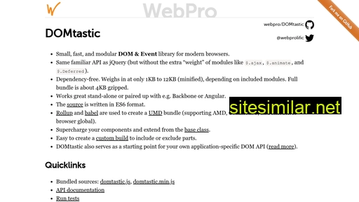 domtastic.js.org alternative sites