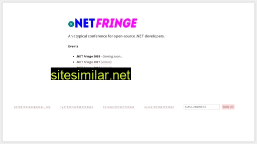 Dotnetfringe similar sites