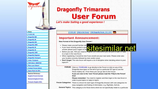 Dragonfly-trimarans similar sites