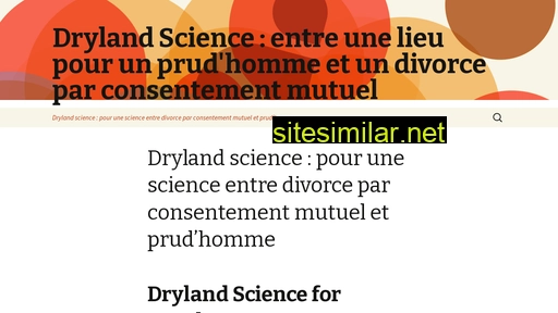 drylandscience.org alternative sites