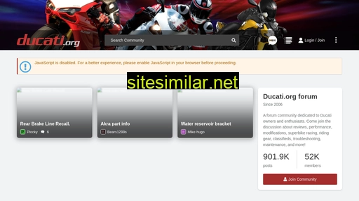 ducati.org alternative sites