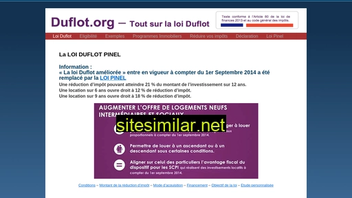 Duflot similar sites