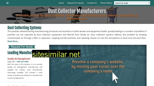 dustcollectormanufacturers.org alternative sites