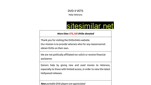 dvds4vets.org alternative sites