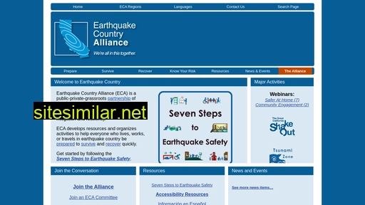 earthquakecountry.org alternative sites