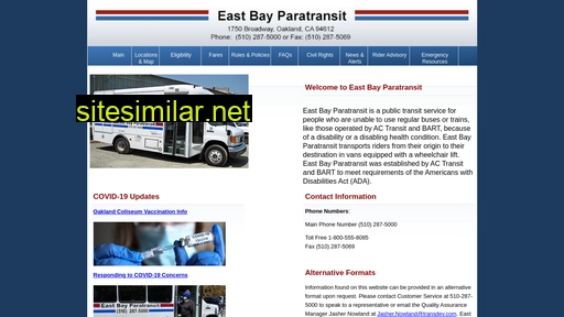 eastbayparatransit.org alternative sites