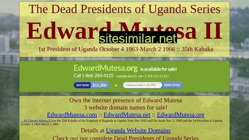 edwardmutesa.org alternative sites