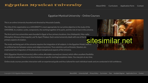 egyptianmysticaluniversity.org alternative sites