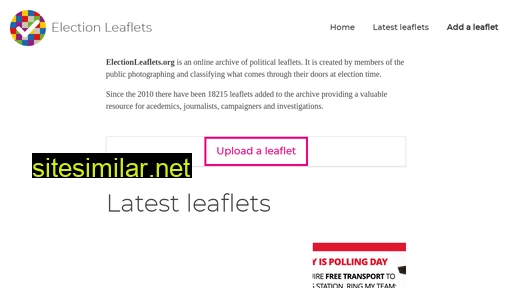 Electionleaflets similar sites