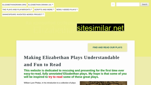 elizabethandrama.org alternative sites