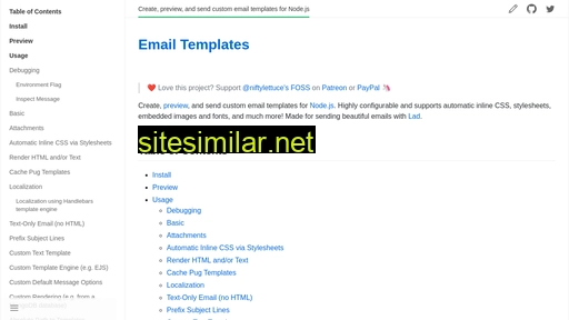 email-templates.js.org alternative sites