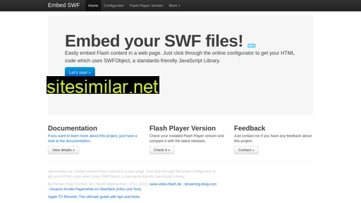 embed-swf.org alternative sites
