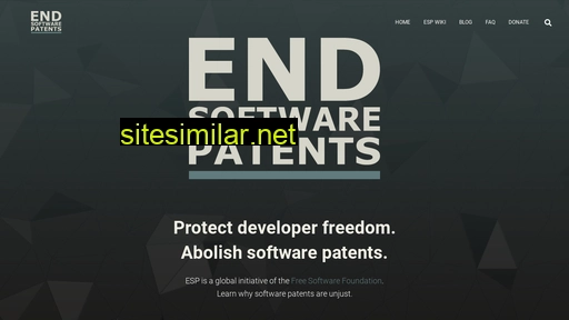 endsoftwarepatents.org alternative sites