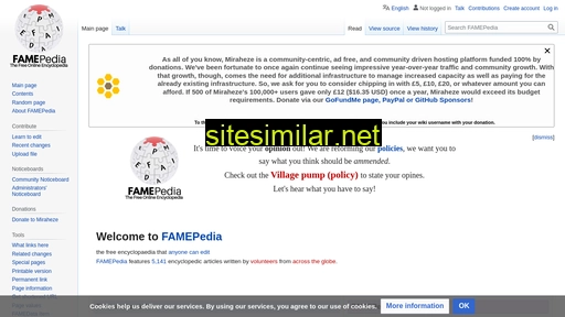 Famepedia similar sites