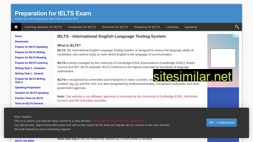 English-exam similar sites