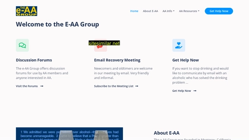 e-aa.org alternative sites