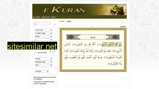 e-kuran.org alternative sites