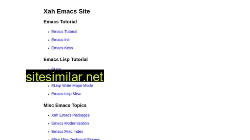 ergoemacs.org alternative sites