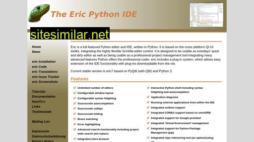 eric-ide.python-projects.org alternative sites