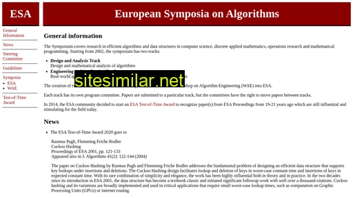 Esa-symposium similar sites