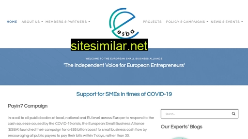 esba-europe.org alternative sites