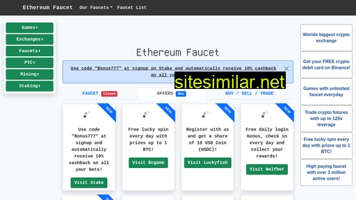 ethereum-faucet.org alternative sites