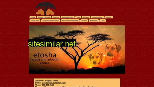 etosha-rescue.org alternative sites