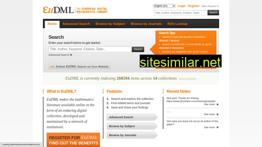 eudml.org alternative sites