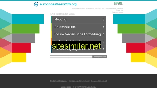 euroanaesthesia2019.org alternative sites