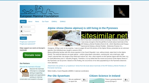 european-mammals.org alternative sites