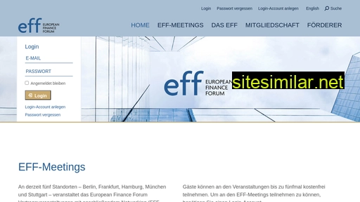 europeanfinanceforum.org alternative sites