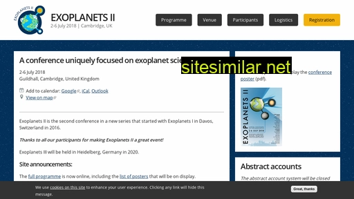 exoplanetscience2.org alternative sites