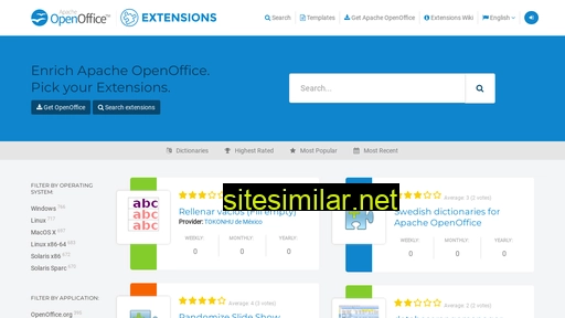 extensions.openoffice.org alternative sites