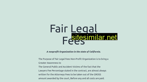 fairlegalfees.org alternative sites