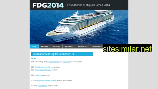 Fdg2014 similar sites
