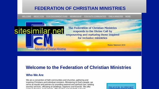 Federationofchristianministries similar sites