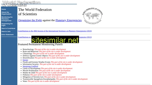 Federationofscientists similar sites