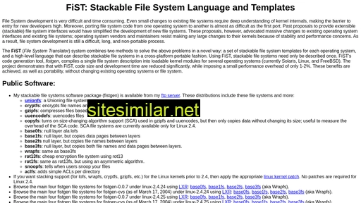 filesystems.org alternative sites