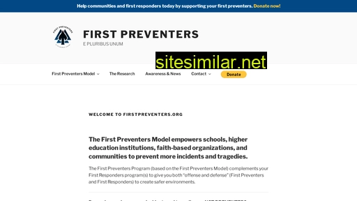 firstpreventers.org alternative sites