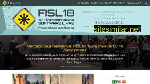 Fisl18 similar sites