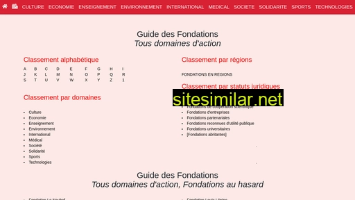 fondations.org alternative sites