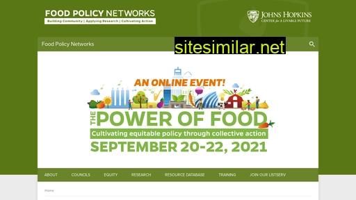 Foodpolicynetworks similar sites