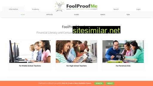 foolproofme.org alternative sites