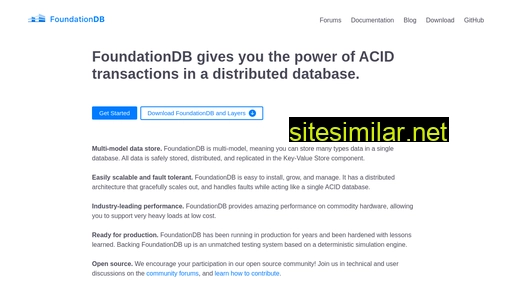 foundationdb.org alternative sites