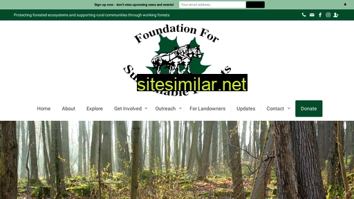 Foundationforsustainableforests similar sites