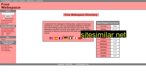 Free-webspace similar sites
