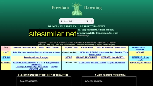 freedomdawning.org alternative sites