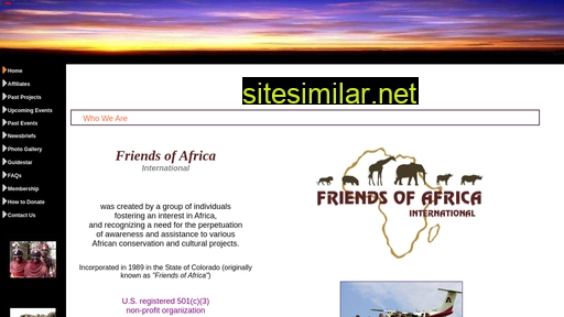 friendsofafricainternational.org alternative sites